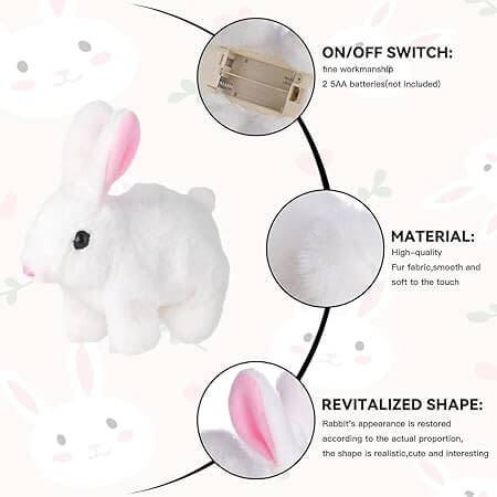 Interactive Electronic Rabbit With Walking And Talking Toy